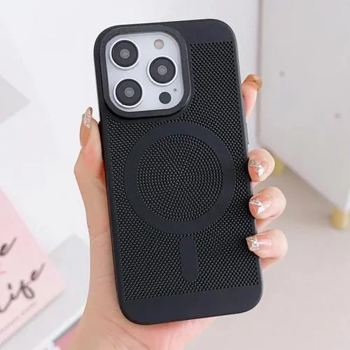 Funda para iPhone 11 Grid Cooling Magsafe Magnética (Negro)