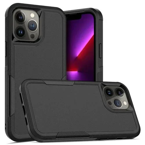 Funda para iPhone 11 PC con Funda de Teléfono TPU (Negro)