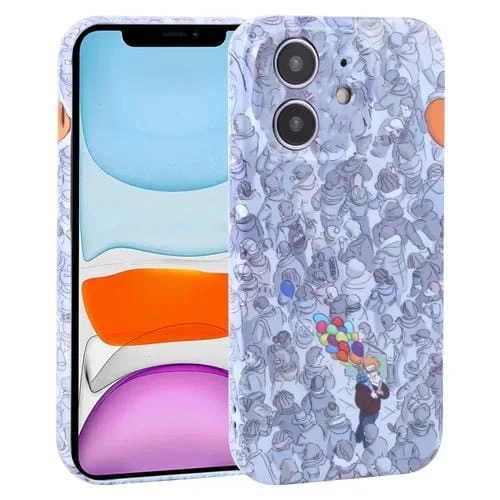 Funda para iPhone 11 PC Phone Case a Prueba de Polvo Cobertura Completa (Multitud)