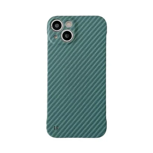 Funda para iPhone 11 Pro Carbon Fiber Texture PC Phone Case (Verde)