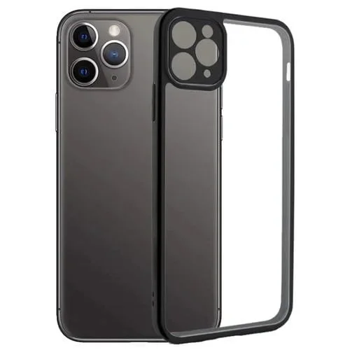 Funda para iPhone 11 Pro Frosted TPU + Transparente para PC (Negro)