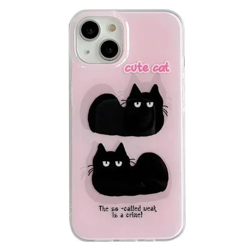 Funda para iPhone 11 Pro Imd Cute Animal Pattern Phone Case Gato