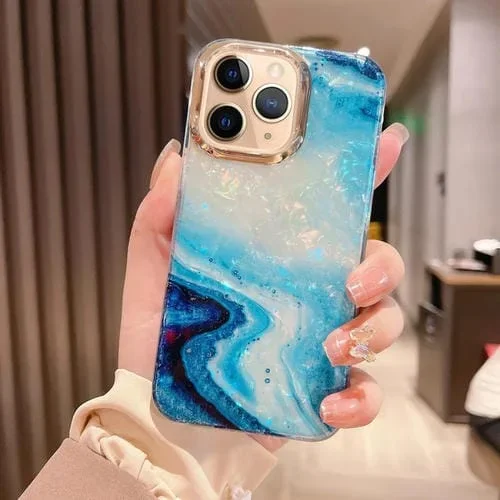 Funda para iPhone 11 Pro TPU Colorful Crystal Ripple (Azul)