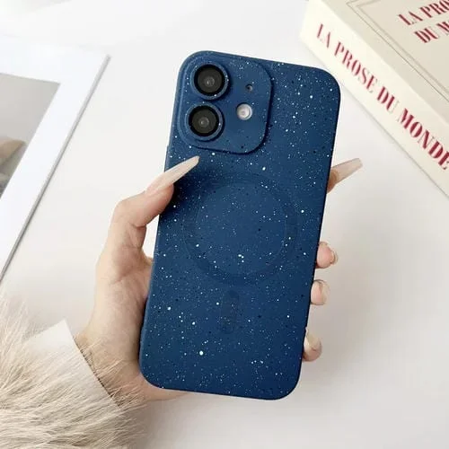 Funda para iPhone 11 TPU a Prueba de Golpes con Diseño de Cielo Estrellado y Magsafe (Azul Oscuro)
