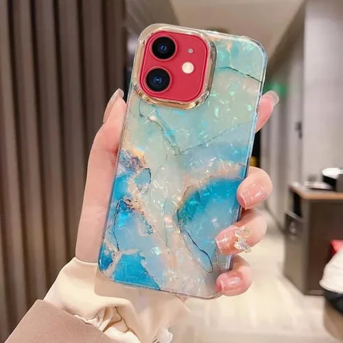 Funda para iPhone 11 TPU Colorful Crystal Ripple Protección (Verde)