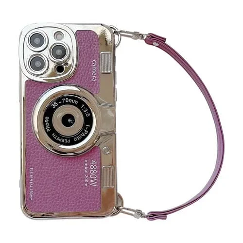 Funda para iPhone 12 Pro Max Camera Style (Púrpura)