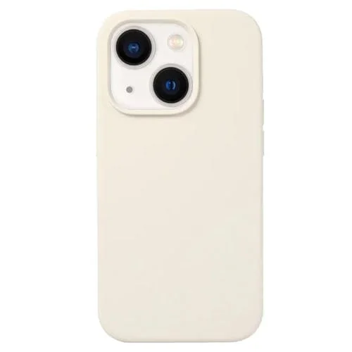 Funda para iPhone 13 Mini Silicona Líquida Protección (Blanco Antiguo)