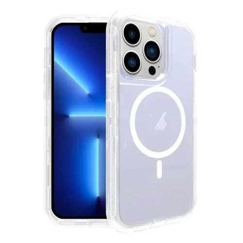 Funda para iPhone 13 Pro Magnética Magsafe a Prueba de Golpes (Transparente)