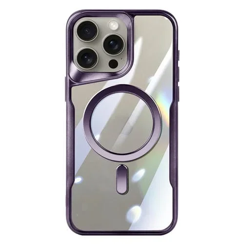 Funda para iPhone 13 Pro Max Blade Magsafe Magnética Transparente para Teléfono PC (Púrpura)