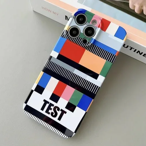Funda para iPhone 13 Pro PC Precise Hole Glossy Prueba de Señal