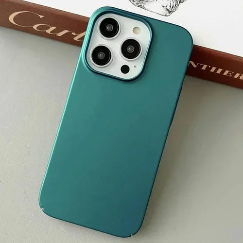 Funda para iPhone 13 Pro Skin Feel All Inclusive PC Phone Case (Verde Bronce)