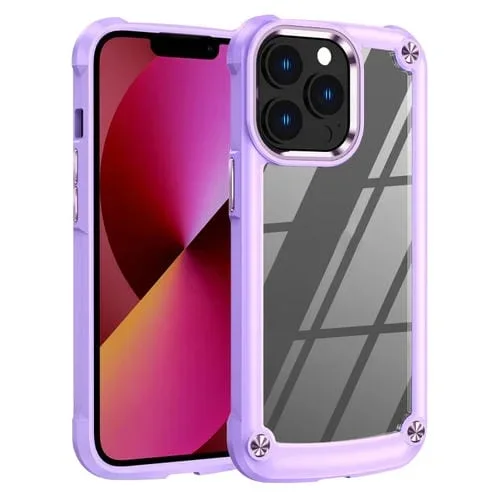 Funda para iPhone 13 Pro TPU + PC Protección de Lente (Púrpura)