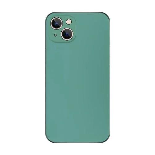 Funda para iPhone 14 Galvanoplastia Ag Frosted Phone Case (Verde)