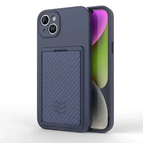 Funda para iPhone 14 Magic Cards Box TPU + PC Phone Case (Azul)