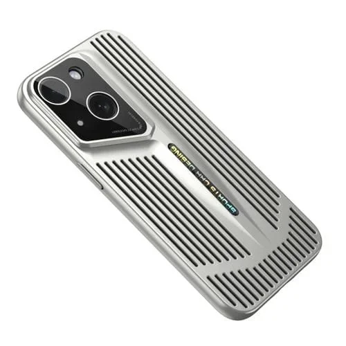 Funda para iPhone 14 Plus Blade Cooling PC Cobertura Total (Plata Titanio)