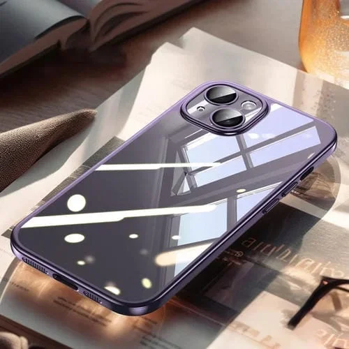Funda para iPhone 14 Plus Sulada Galvanoplastia Frosted PC + TPU a Prueba de Golpes (Púrpura)
