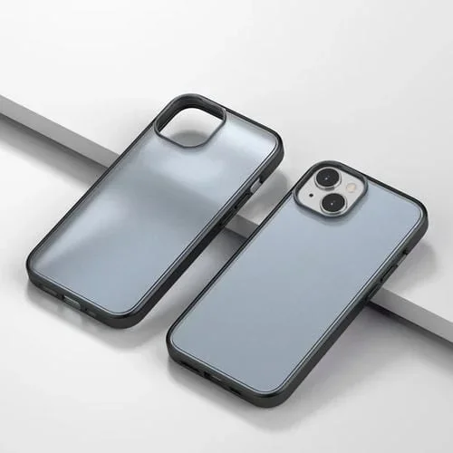 Funda para iPhone 14 SemiTransparente Frosted Skin Feel (Azul)