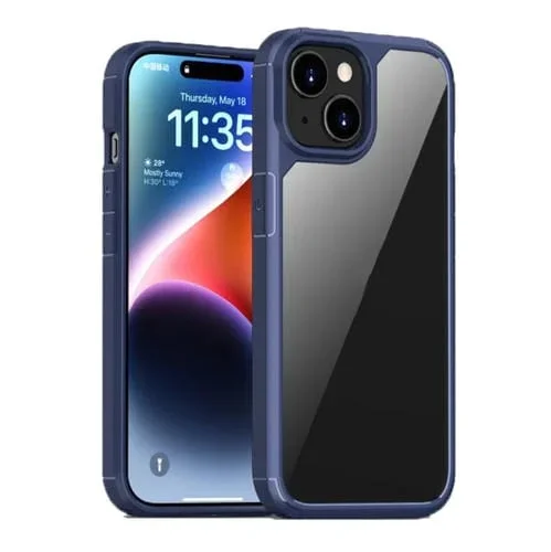 Funda para iPhone 15 Ipaky Yj Series Transparente PC + TPU (Azul)