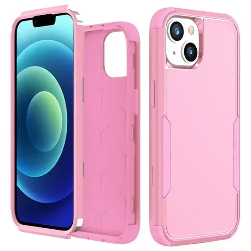 Funda para iPhone 15 Plus Commuter a Prueba de Golpes TPU + PC (Rosa)