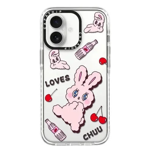 Funda para iPhone 16 Diseño Ilustración Simple Cobertura Total (Conejo A)