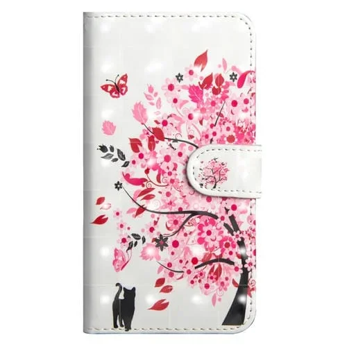 Funda para iPhone 8 Plus TPU + PU con Tapa Horizontal, Soporte, Ranuras y Billetera (Tree Cat)