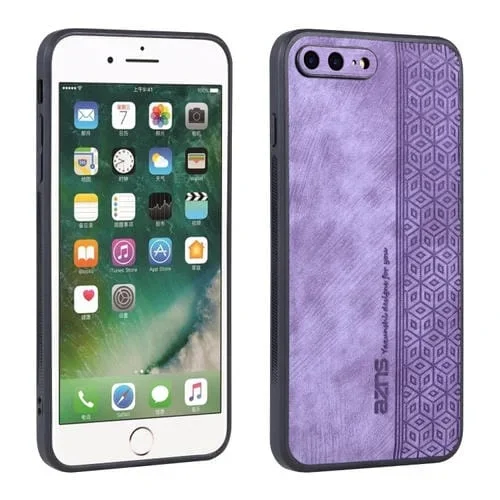 Funda para iPhone 8 Plus y 7 Plus Azns 3D Relieve Skin Feel (Púrpura)