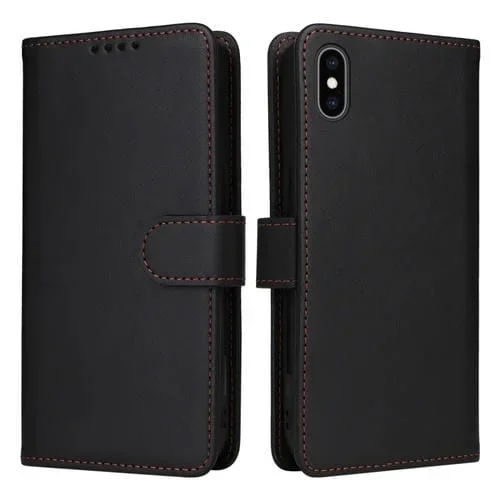 Funda para iPhone Xs Max Betopnice Bn-005 2 en 1 Cuero Desmontable (Negro)