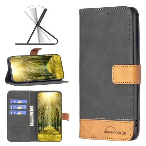 Funda para iPhone Xs Max Bf11 Skin Feel Leather Phone Case (Negro)