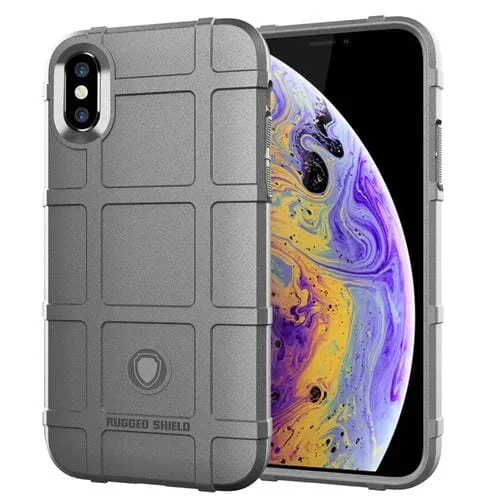 Funda para iPhone Xs TPU a Prueba de Golpes Cobertura Completa (Gris)