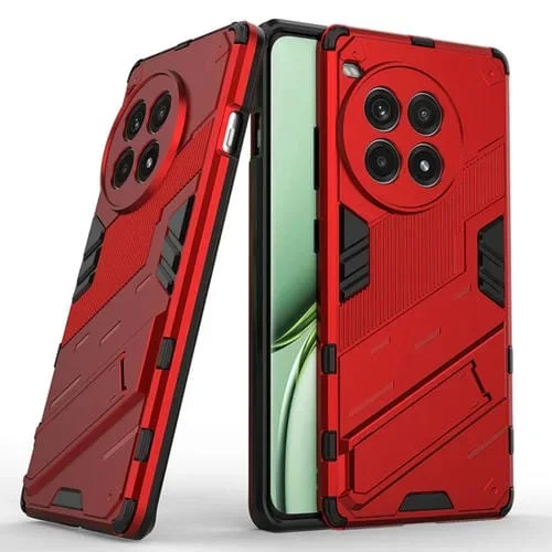 Funda para OnePlus Ace 3 Pro 5G Punk Armor 2 en 1 PC + TPU con Soporte (Rojo)