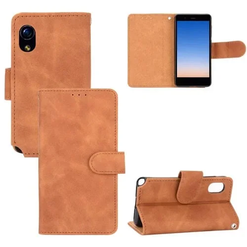 Funda para Rakuten Mini de Cuero PU con Hebilla Magnética y Ranuras para Tarjetas (Brown)