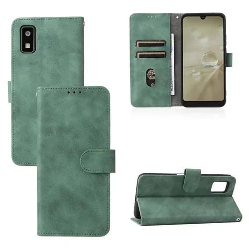 Funda para Sharp Aquos Wish SHG06 con Cierre Magnético y Textura PU (Verde)