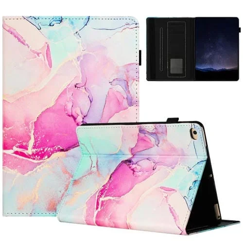 Funda para Tableta iPad Mini 5/4/3/2/1 Cuero Marble Litchi (Rosa)