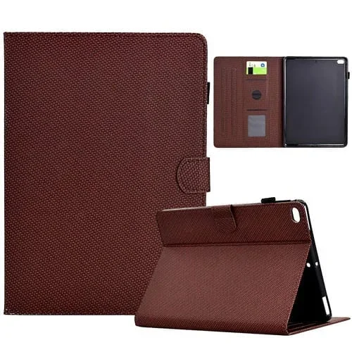 Funda para Tableta iPad Mini 5/4/3/2/1 Cuero Textura Fibra (Marrón)