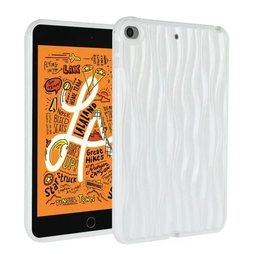 Funda para Tableta iPad Mini 5/4/3/2/1 Jelly Color Water Ripple TPU (Blanco)