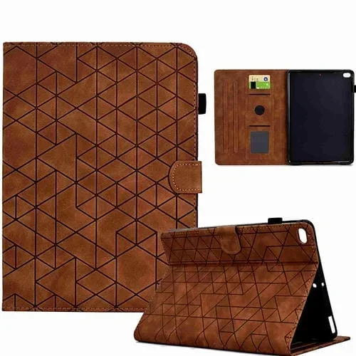 Funda para Tableta iPad Mini 5/4/32/1 Cuero Inteligente Rhombus TPU (Marrón)