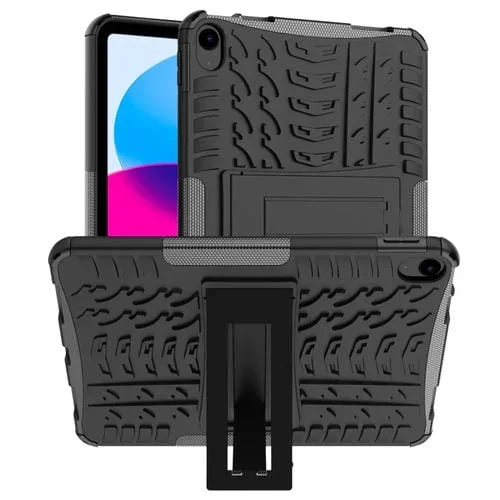 Funda para Tableta TPU + PC iPad 2025/2022 con Soporte (Negro)