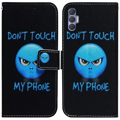Funda para Tecno Spark 8 Pro Ira de Cuero con Dibujo Colorido