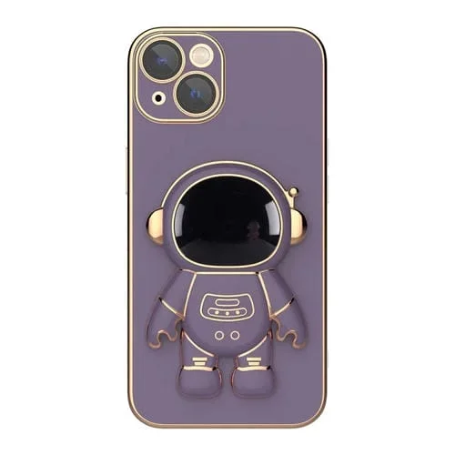 Funda para Teléfono Apple iPhone 12 Pro Max con Soporte Astronauta (Lavanda Púrpura)