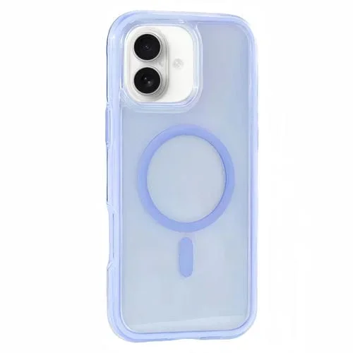 Funda para teléfono Apple iPhone 16 Plus Serie Y2 con imán Magsafe Transparente (Lila)