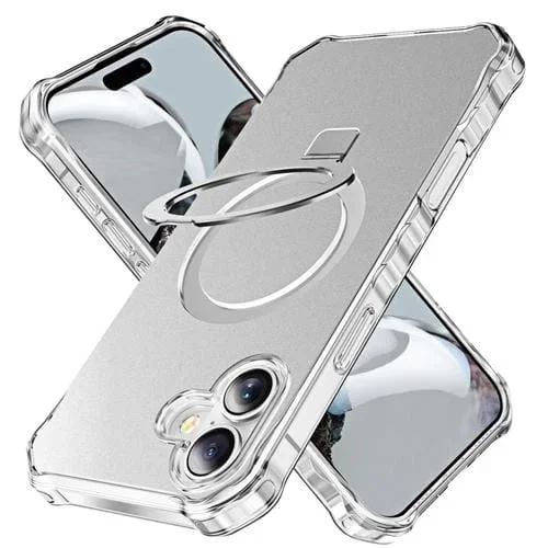 Funda para Teléfono con Soporte Magsafe iPhone 16 Plus (Plateada)