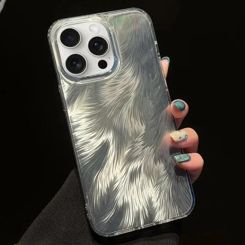 Funda para Teléfono Foxtail iPhone 13 Pro Max Bronzing Laser Gradient (Blanco)