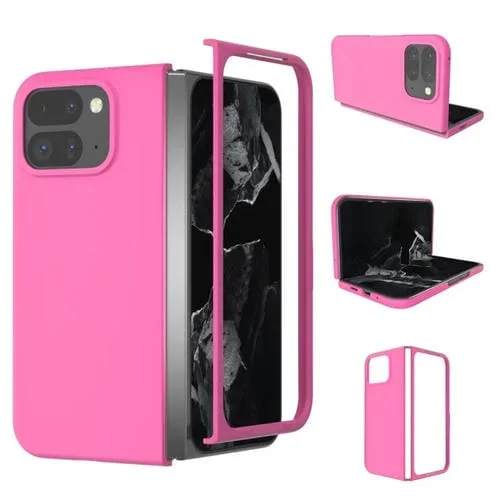 Funda para Teléfono Google Pixel 9 Pro Fold con Tacto de Piel (Rosa y Rojo)