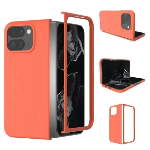 Funda para Teléfono Google Pixel 9 Pro Fold con Tacto Suave y Protección (Naranja)