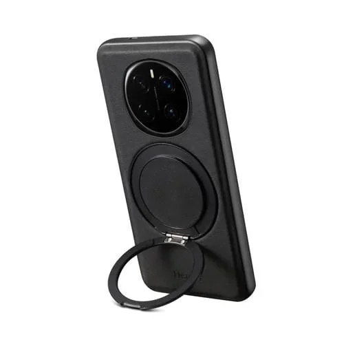 Funda para Teléfono Honor Magic 7 Pro Senior A14 con Soporte Giratorio y Tacto Agradable (Negra)