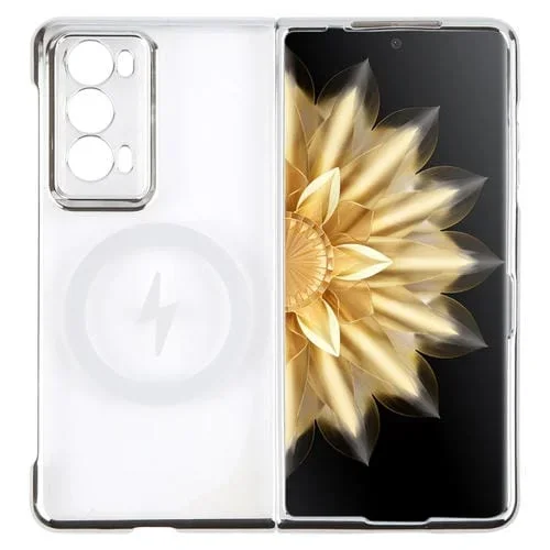 Funda para Teléfono Honor Magic Vs2 con Carcasa PC Galvanizada Brillante Magsafe 6D (Galaxy Silver)