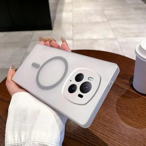 Funda para Teléfono Honor Magic6 Pro con Orificio Fino y Protección Frío Hielo (Gris Titanio)