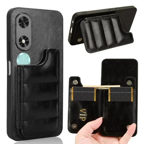 Funda para Teléfono Honor Play9C con Diseño de Vaca y Tarjeta de Costura (Negra)