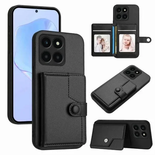 Funda para Teléfono Honor X6A con Botón Global y Antirrobo Rfid (Negra)