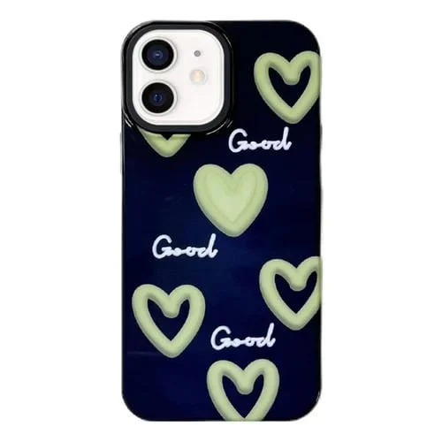 Funda para Teléfono iPhone 11 2 En 1 PC + TPU a Prueba de Golpes (Corazón)
